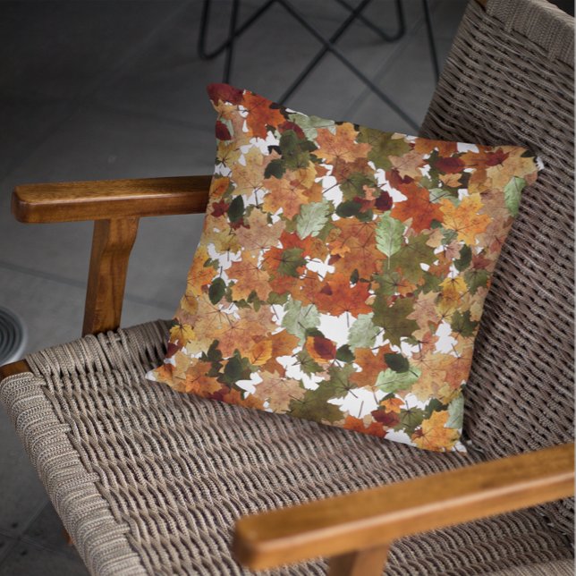 Wasserfarben Herbstleaves Kissen (Von Creator hochgeladen)