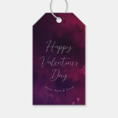 Wasserfarben Herz Valentine Gefallen oder Geschenk Geschenkanhänger (Vorderseite)