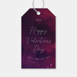 Wasserfarben Herz Valentine Gefallen oder Geschenk Geschenkanhänger