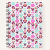 Wasserfarben-Hexagon-Muster Notizblock (Vorderseite)