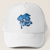 Wasserfarben-Hibiskus Trucker-Cap Truckerkappe (Vorderseite)