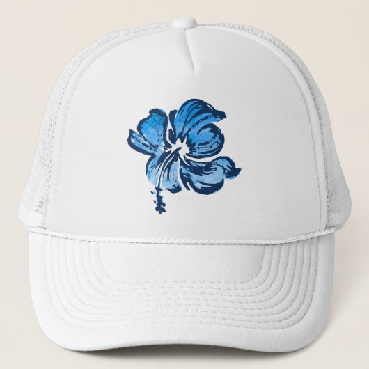 Wasserfarben-Hibiskus Trucker-Cap Truckerkappe (Vorderseite)