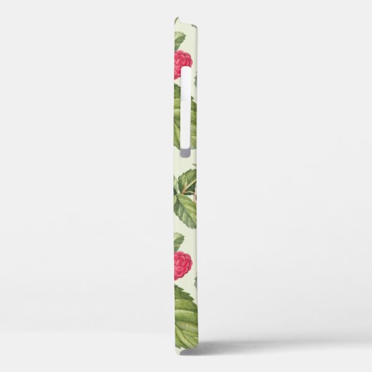 Wasserfarben Himbeere Nahtloses Muster Case-Mate iPhone Hülle (Rückseite / Links)