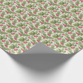 Wasserfarben Himbeere Nahtloses Muster Geschenkpapier (Ecke)