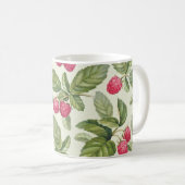 Wasserfarben Himbeere Nahtloses Muster Kaffeetasse (VorderseiteRechts)