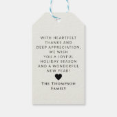 Wasserfarben Hirsch Personalisiert Rentierweihnach Geschenkanhänger (Rückseite)