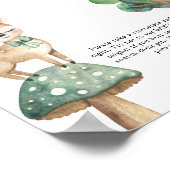 Wasserfarben-Hirsch - Sag kein Babyposter Poster (Ecke)