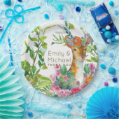 Wasserfarben Hirschwald Grünpflanzen Party versorg Pappteller (Party)