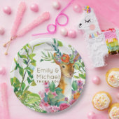 Wasserfarben Hirschwald Grünpflanzen Party versorg Pappteller (Party)