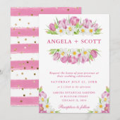 Wasserfarben Hochzeiten Einladung (Vorne/Hinten)