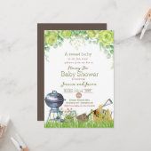 Wasserfarben Honey Do Baby Dusche Einladung (Vorderseite/Rückseite Beispiel)