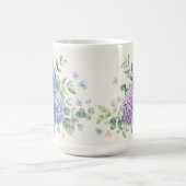 Wasserfarben-Hortensien-Garten Kaffeetasse (Mittel)