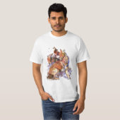 Wasserfarben Howling Coyotes Animal Nature Art T-S T-Shirt (Vorne ganz)