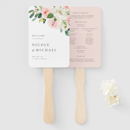 Wasserfarben Hübsch Garden Blume Frühjahrssonne Fächer (Vorne und Hinten)