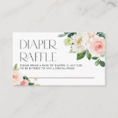 Wasserfarben Hübsch Garden Blume Windeln Windeln Begleitkarte (Vorderseite)