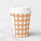 Wasserfarben-HühnerBaby-Dusche Pappbecher (Links)