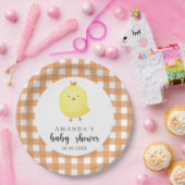 Wasserfarben-HühnerBaby-Dusche Pappteller (Party)