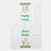 Wasserfarben-Hummel Floral Küche Handtuch (Vertikal)