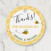 Wasserfarben-Hummeln 🐝 Danke für das Buzzing durc Geschenkanhänger (Vorderseite)
