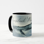 Wasserfarben-Humpback-Wal, Megaptera Novaeangliae Tasse (Vorderseite Links)