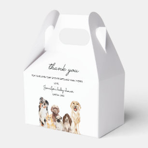 Wasserfarben-Hund-Baby-Party lustige Feier Geschenkschachtel