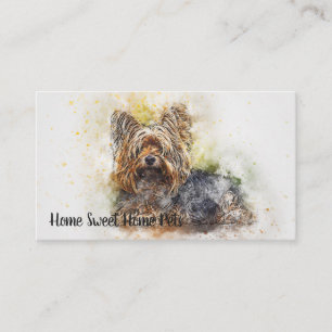 Wasserfarben-Hund Visitenkarte