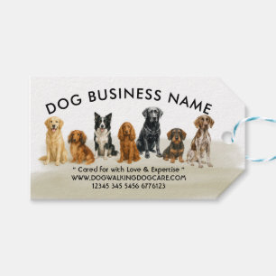 Wasserfarben-Hunderassen Geschenkanhänger