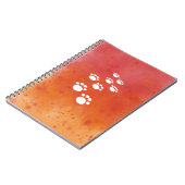 Wasserfarben-Hundspuren Notizblock (Linke Seite)