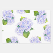 Wasserfarben-Hydrangea-Blume Geschenkpapier Set (Vorderseite 3)