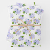 Wasserfarben-Hydrangea-Blume Geschenkpapier Set (Beispiel)