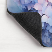 Wasserfarben-Hydrangea rosa Lila Namensvorlage Mousepad (Ecke)