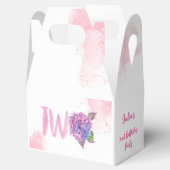 Wasserfarben-Hydrangea-Sekunde Geburtstag Geschenkschachtel (Geöffnet)