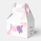 Wasserfarben-Hydrangea-Sekunde Geburtstag Geschenkschachtel (Vorderseite)