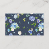 Wasserfarben-Hydrangea und Anemone-Bücher für Baby Begleitkarte (Rückseite)