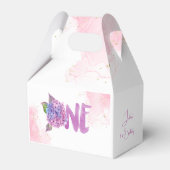 Wasserfarben-Hydrangea zum ersten Geburtstag Geschenkschachtel (Vorderseite)