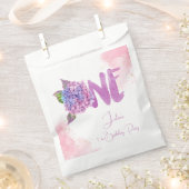 Wasserfarben-Hydrangea zum ersten Geburtstag Geschenktütchen (Ausgeschnitten)