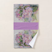 Wasserfarben-Hydrangeas Badhandtuch Set (Handtuch)