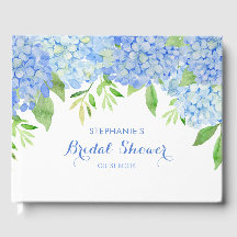 Wasserfarben Hydrangeas Blauer Brautparty