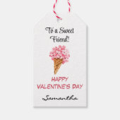 Wasserfarben Hydrangeas Happy Valentines Day Frien Geschenkanhänger (Vorderseite)