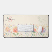 Wasserfarben-Hydrangeas in Pastel Bloom Schreibtischunterlage (Tastatur & Maus)