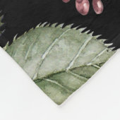 Wasserfarben-Hydrangeas-Lilien: Blumenmuster Fleecedecke (Ecke)