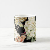 Wasserfarben-Hydrangeas-Lilien: Blumenmuster Kaffeetasse (Mittel)