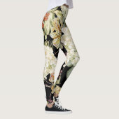 Wasserfarben-Hydrangeas-Lilien: Blumenmuster Leggings (Rechts)