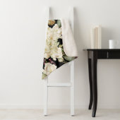 Wasserfarben-Hydrangeas-Lilien: Blumenmuster Sherpadecke (Beispiel)