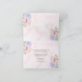 Wasserfarben-Hydrangeas-Peonies Dankeskarte (Innenseite)