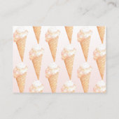 Wasserfarben Ice Creme Brautparty Spielkarte Platzkarte (Rückseite)