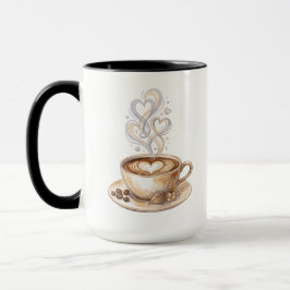 Wasserfarben-Illustration Kaffeetasse | Tassen und