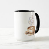 Wasserfarben-Illustration Kaffeetasse | Tassen und (VorderseiteRechts)