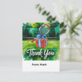 Wasserfarben im Tennisstil Postkarte (Stehend Vorderseite)