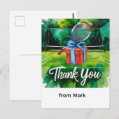 Wasserfarben im Tennisstil Postkarte (Vorne/Hinten)